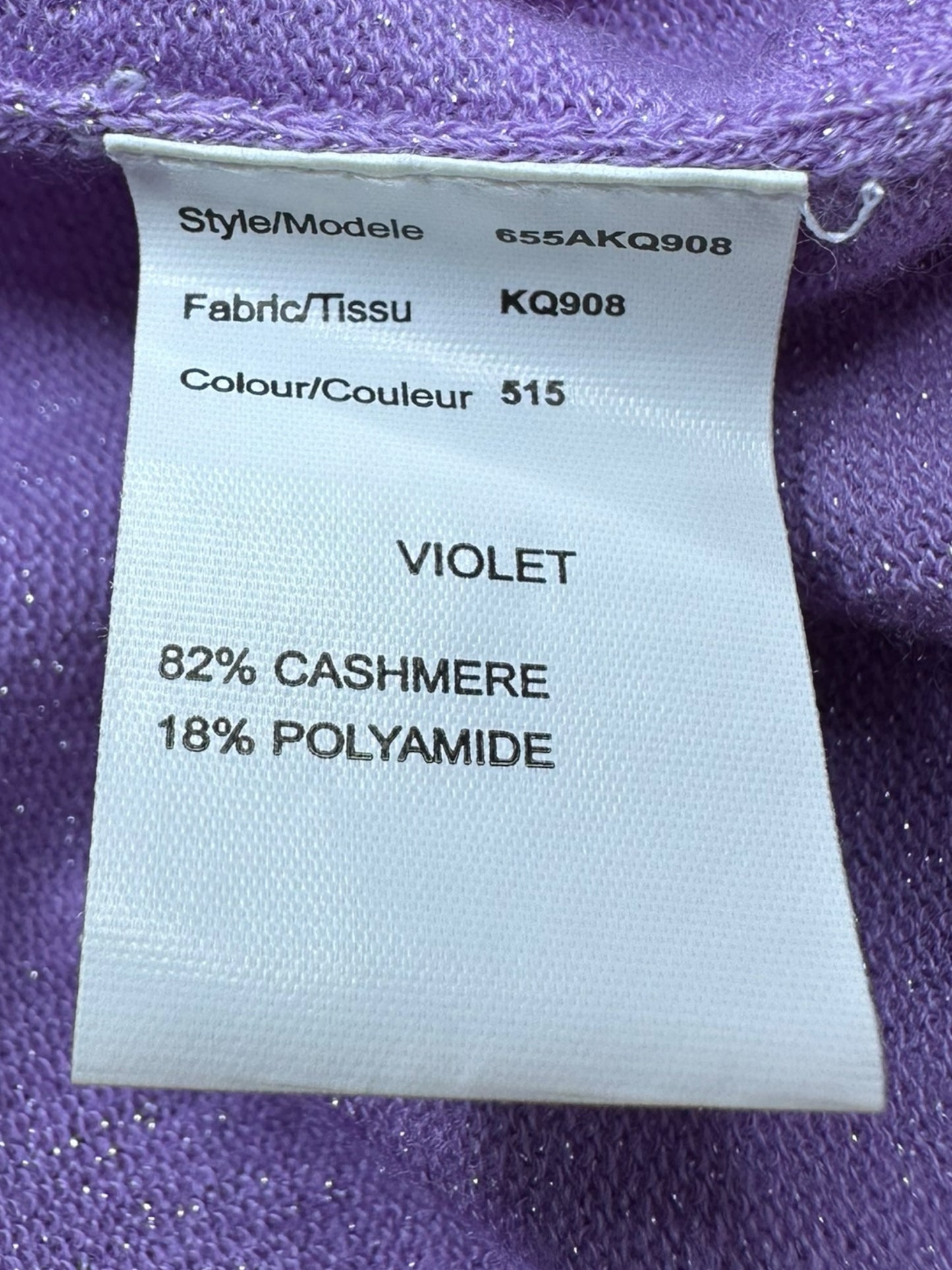 michael kors Cashmere Blend Purple 2 PC Knit Set Size M