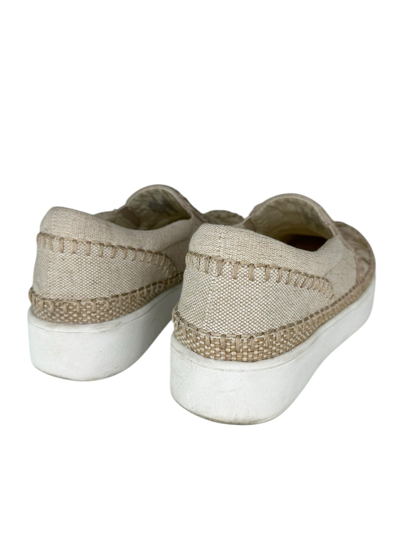 Johnny Was Tan Embroidered Cecilia Slip-on Sneakers Size 8.5