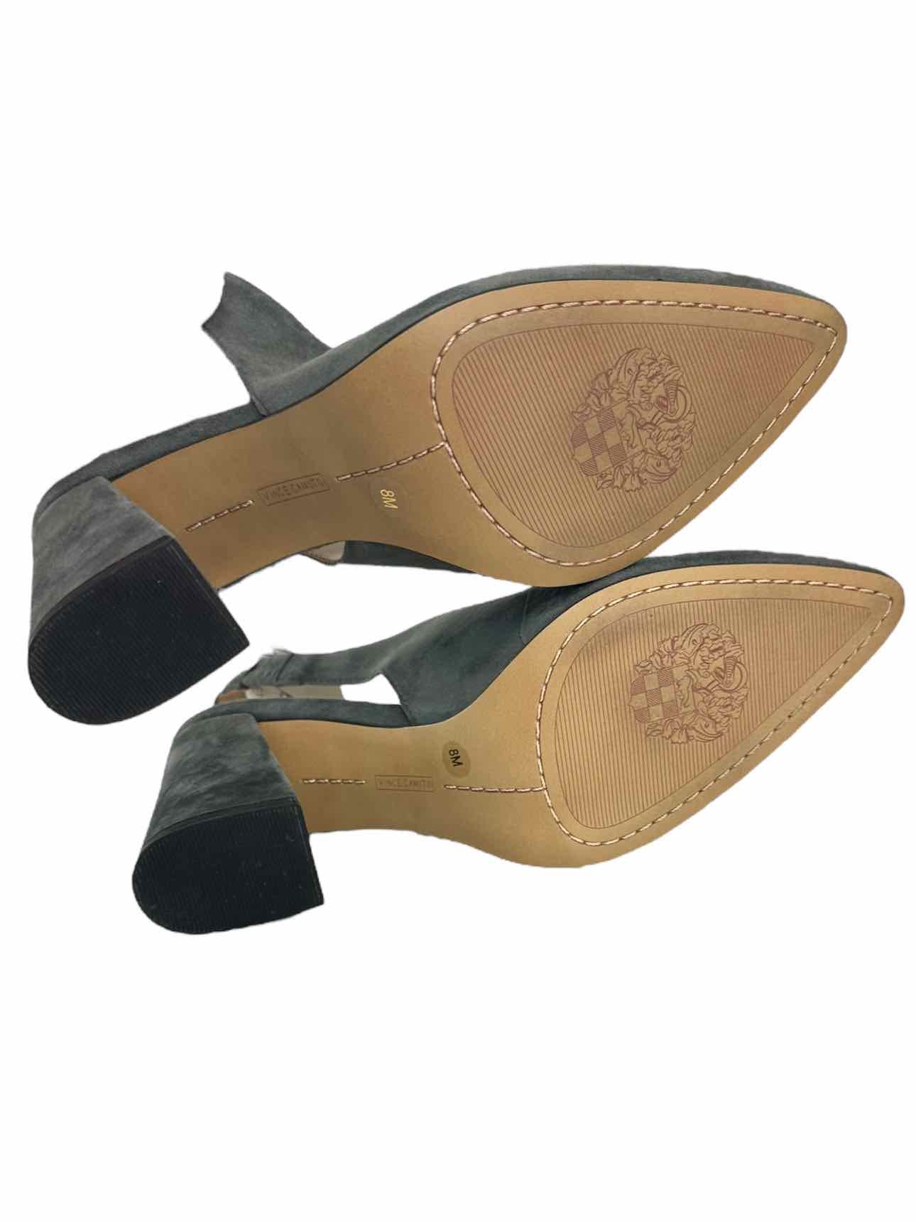 VINCE CAMUTO Gray Suede Tashinta Slingback Heels Size 8