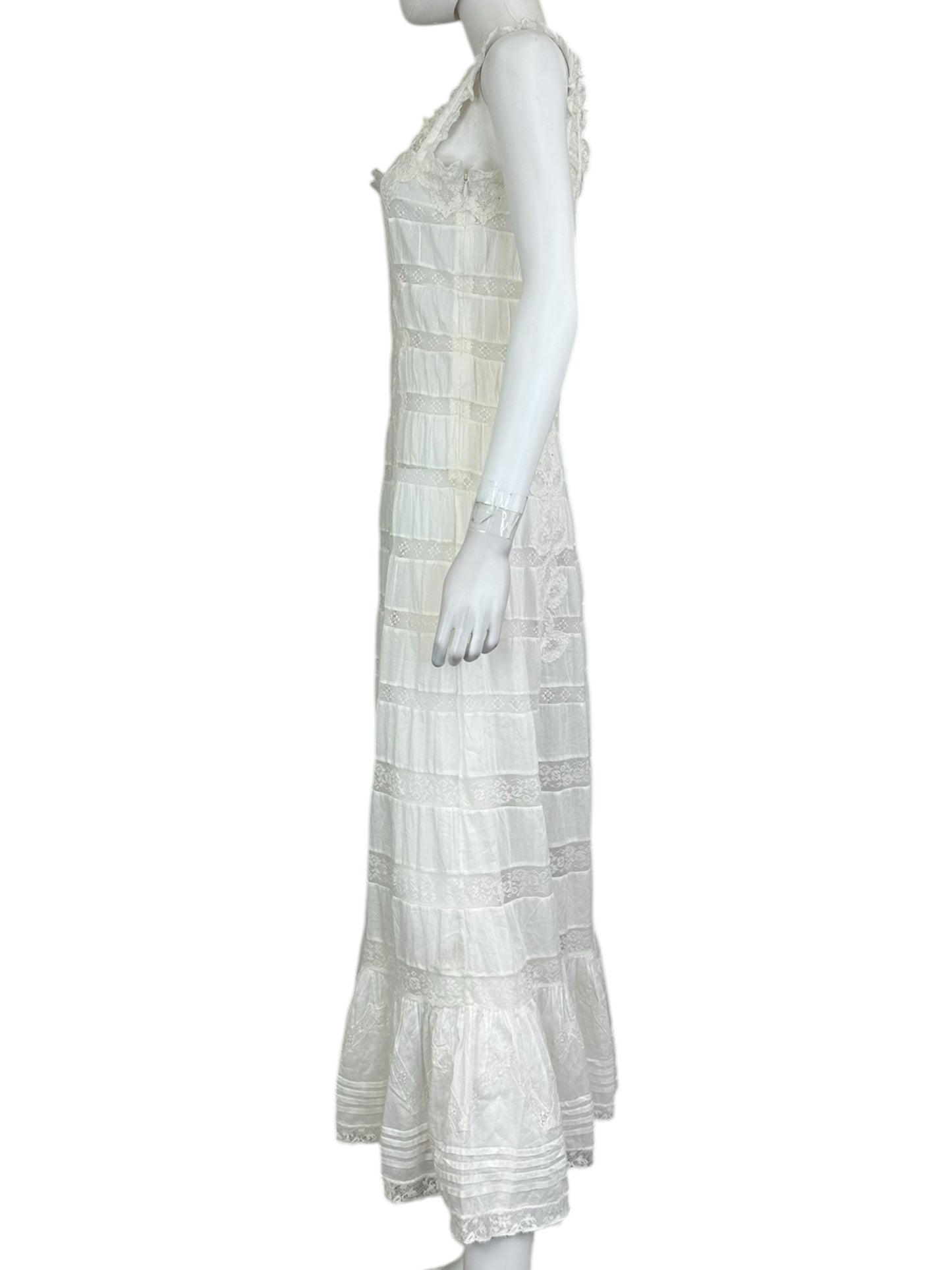 DOEN White Lace Maxi Dress Size S