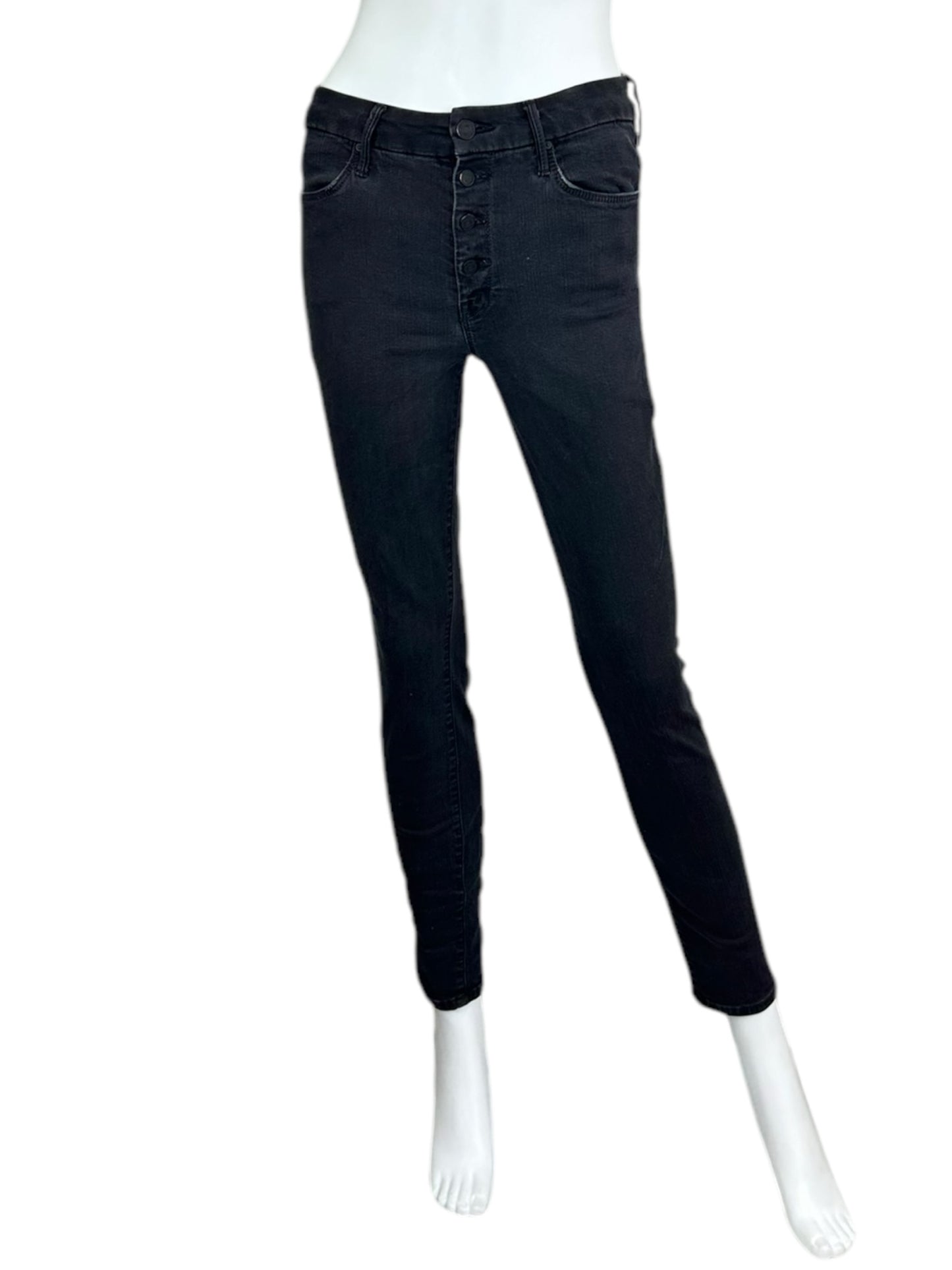 MOTHER Black Skinny Jeans Size 27