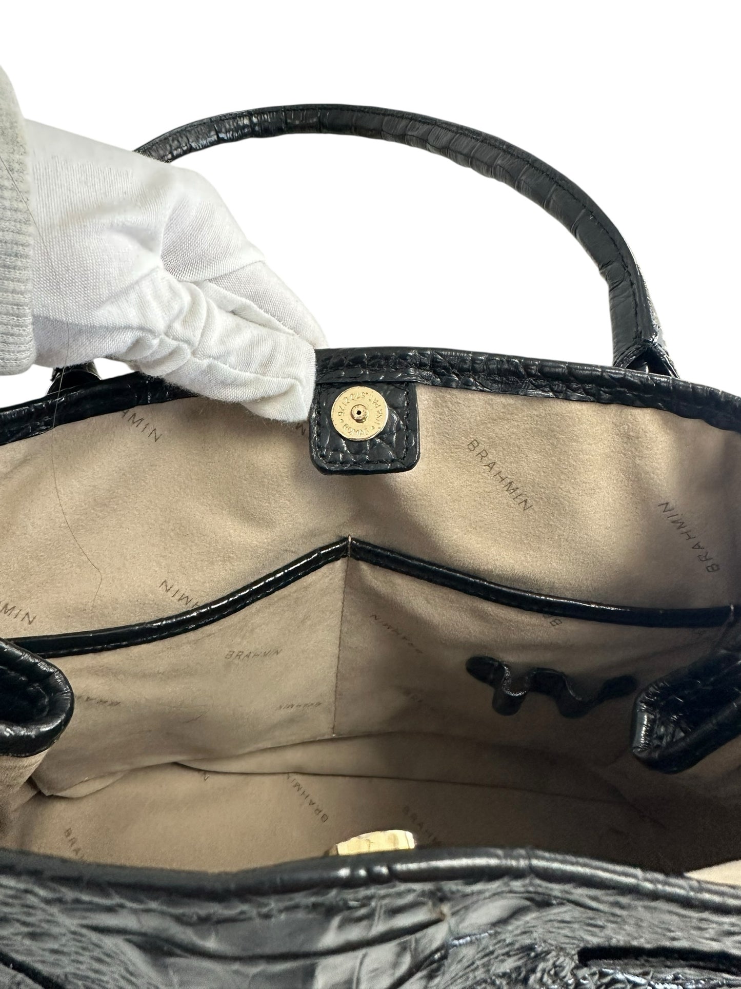brahmin Black Designer Handbag