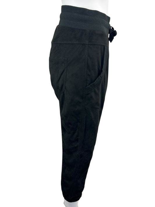 Marrakech Black Vegan Suede Joggers Size XS