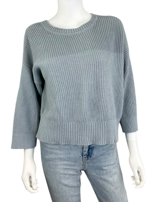 cabi Blue Reversible Fair Play Sweater Size S