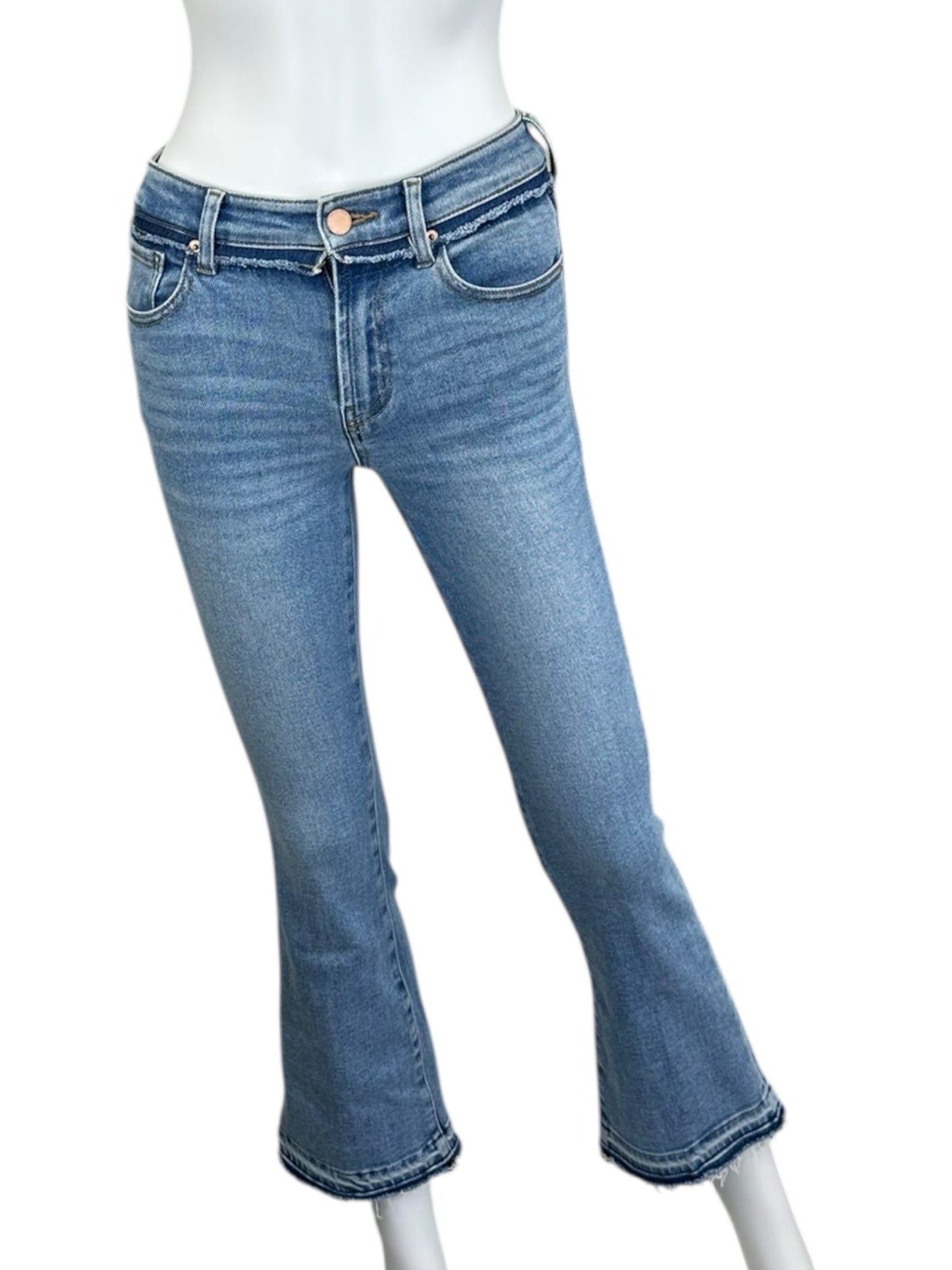DEAR JOHN NWT Blue JEANNE Flare Leg Jeans Size 24