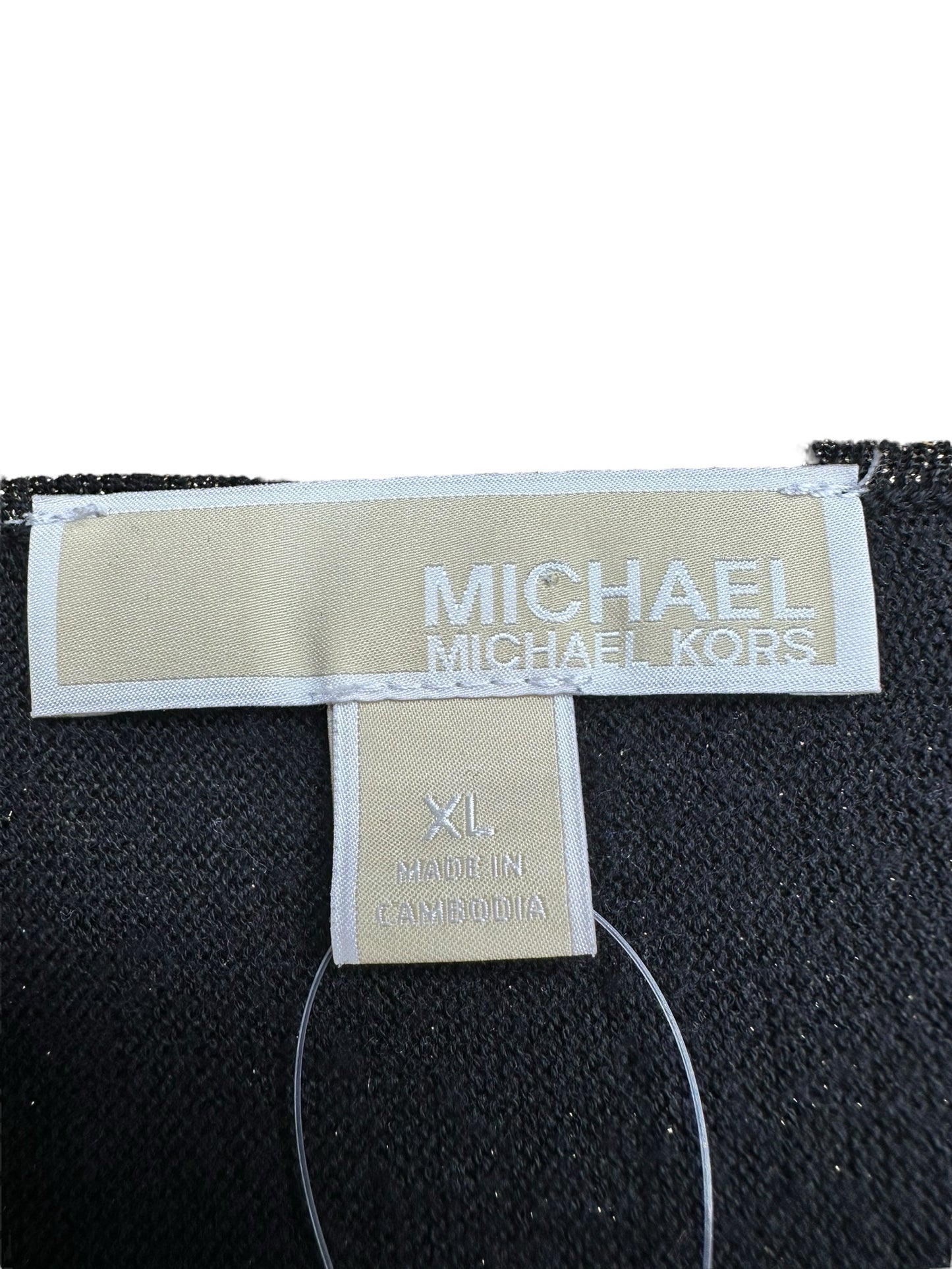MICHAEL Michael Kors Black Sparkle Sweater Size XL