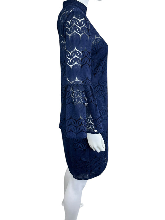 TRINA TURK Navy Cocktail Mini Dress Size S