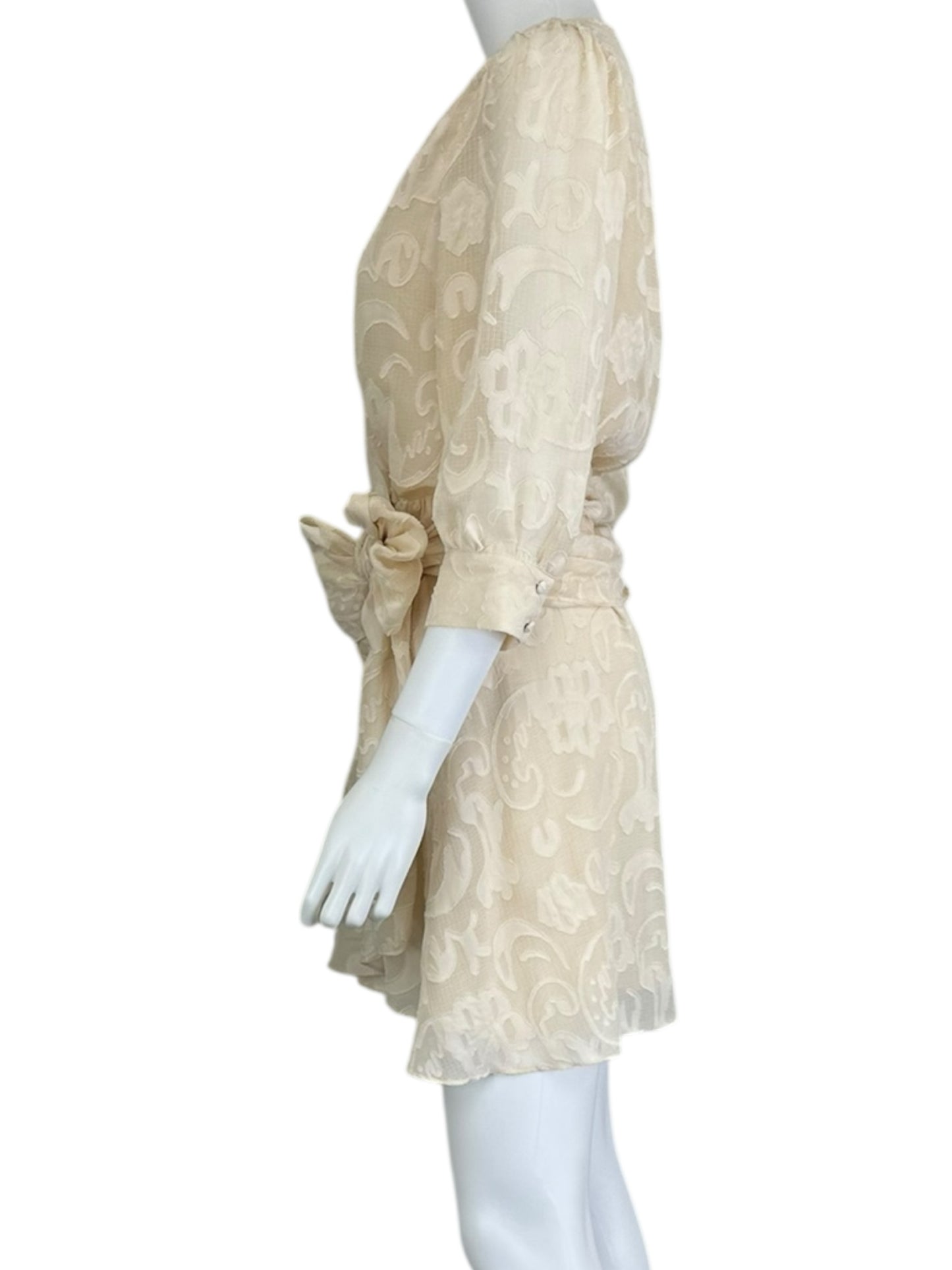 Berenice Blush Pink Wrap Mini Dress Size S