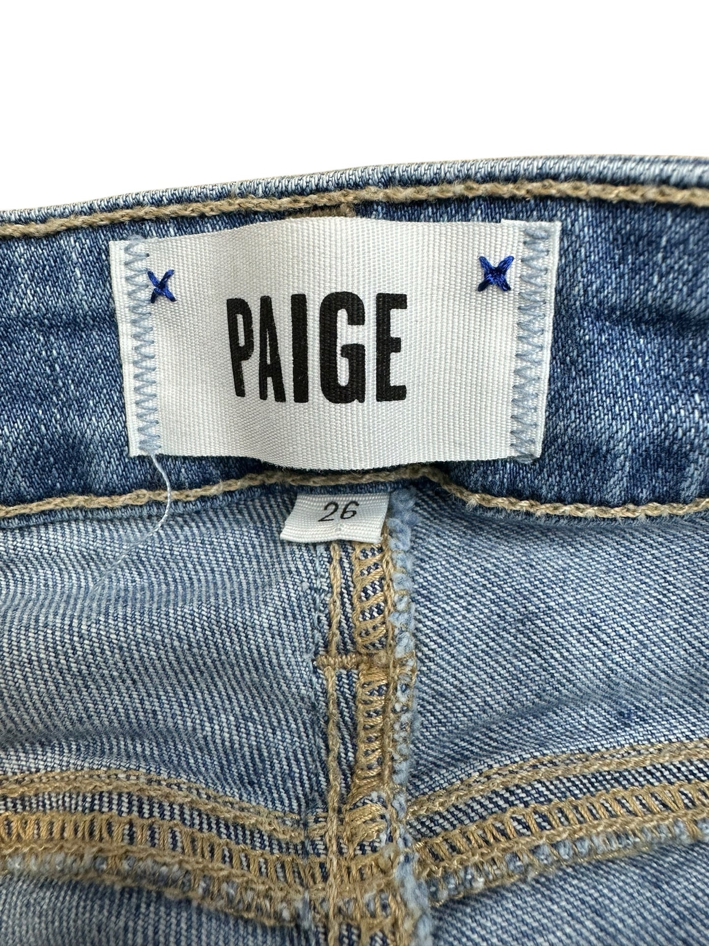 PAIGE Blue Verdugo Crop Skinny Jeans Size 26
