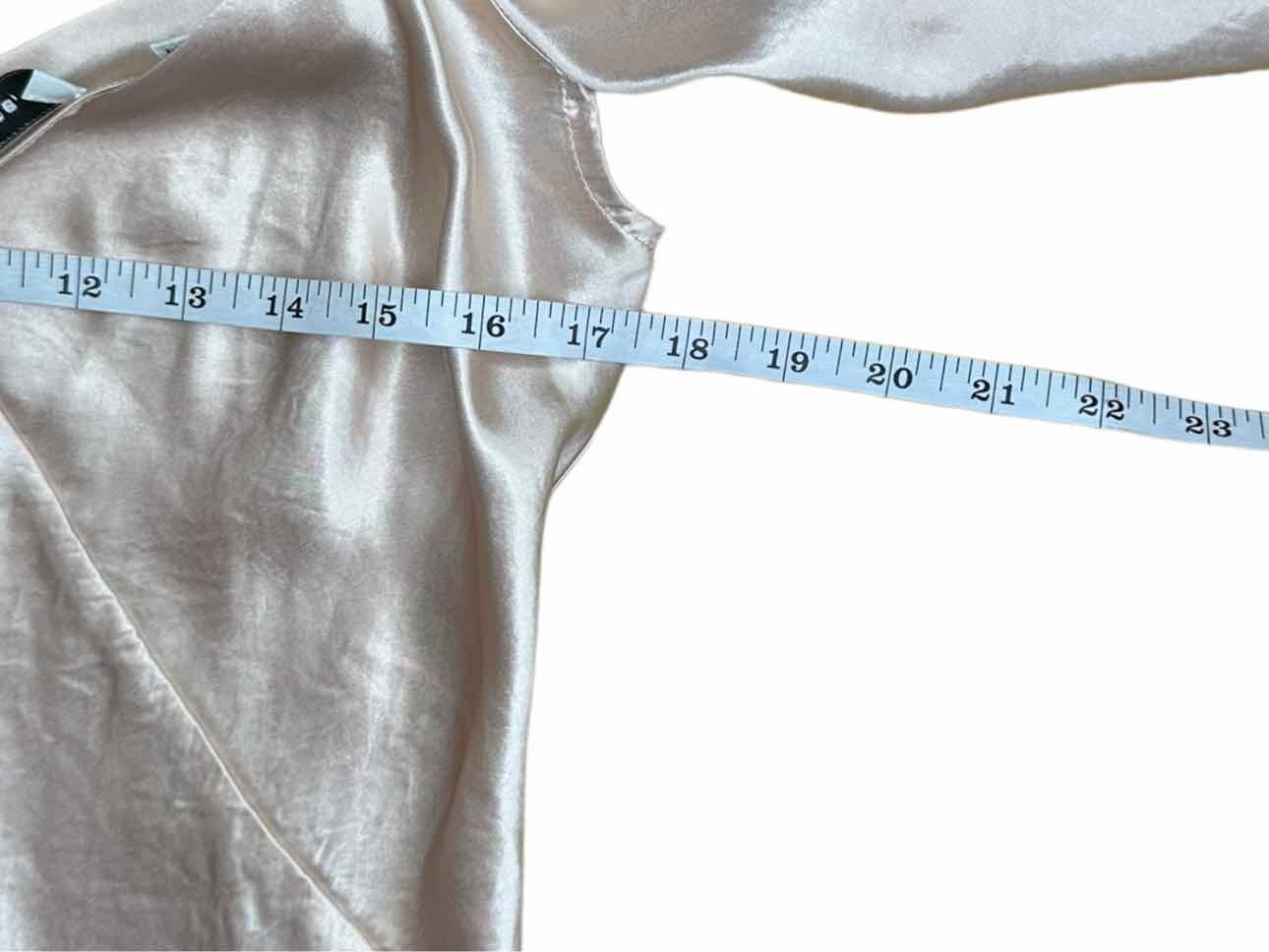 Vince. Blush Draped Sleeve Slip Size XS