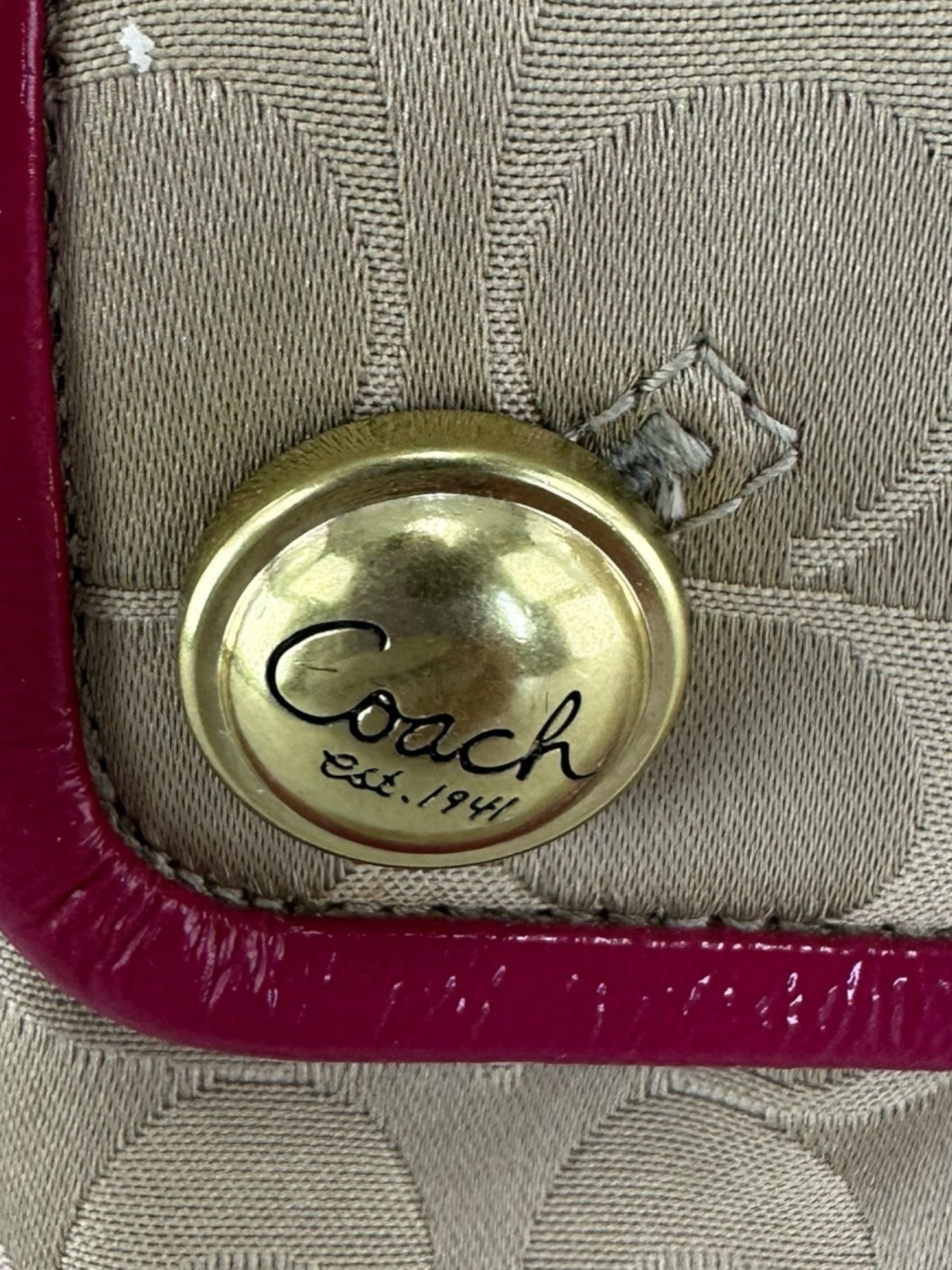 coach Tan Monogram Crossbody