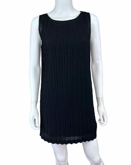 Vivienne Tam Black Textured Pattern Dress Size 1
