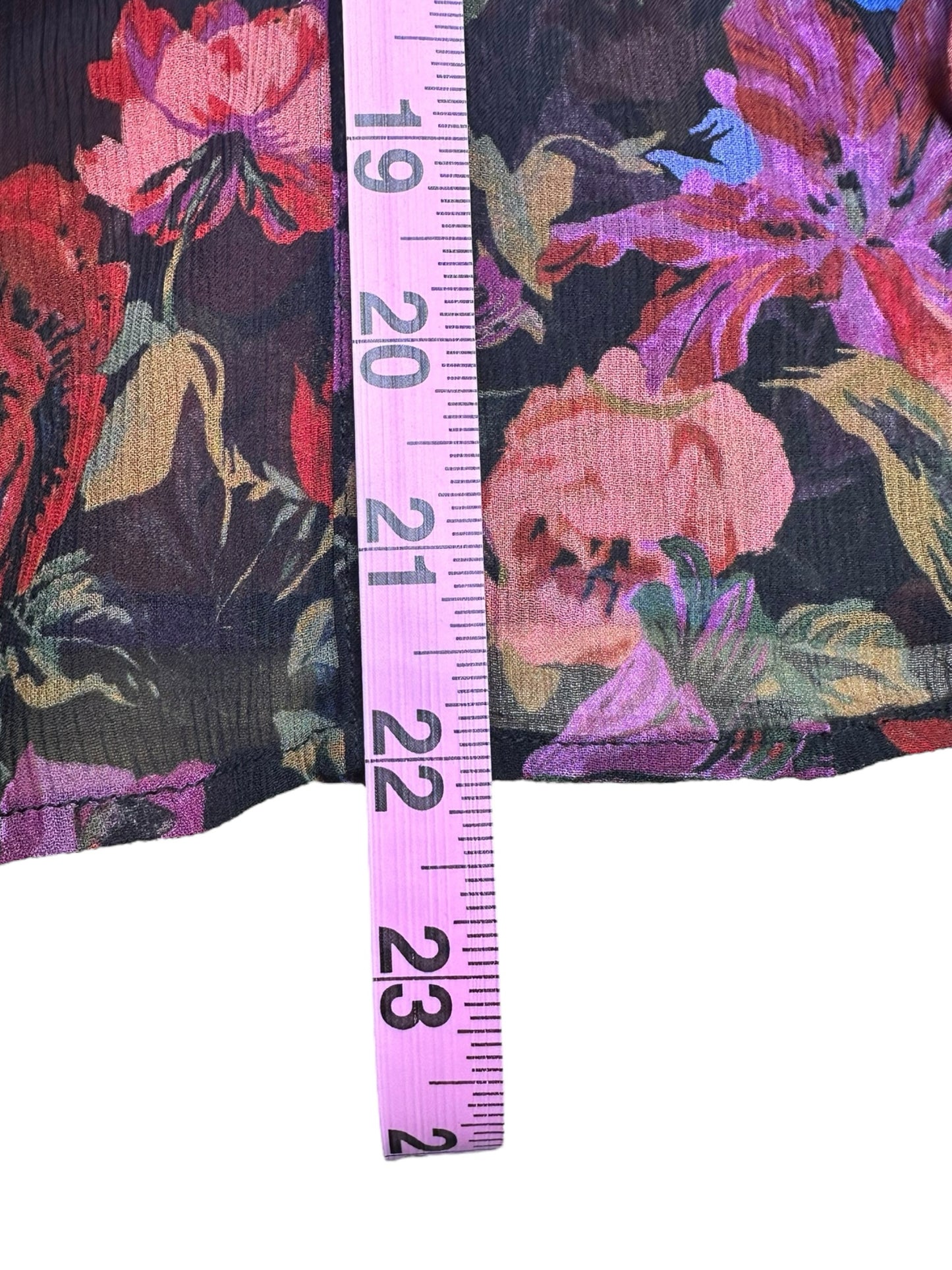 PAIGE Sheer Floral Button-Down Size S