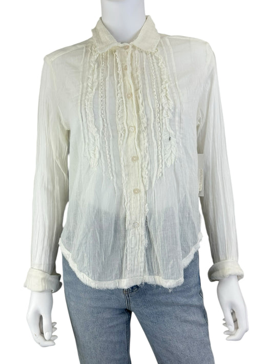 Free People Size S Button-Down Shirt