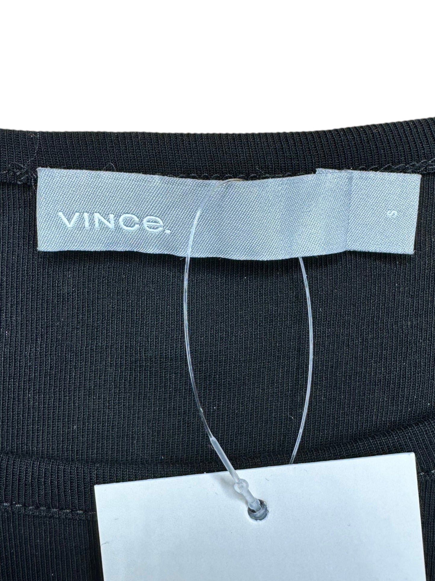 Vince Black 100% Cotton Travel Knit Top Size S