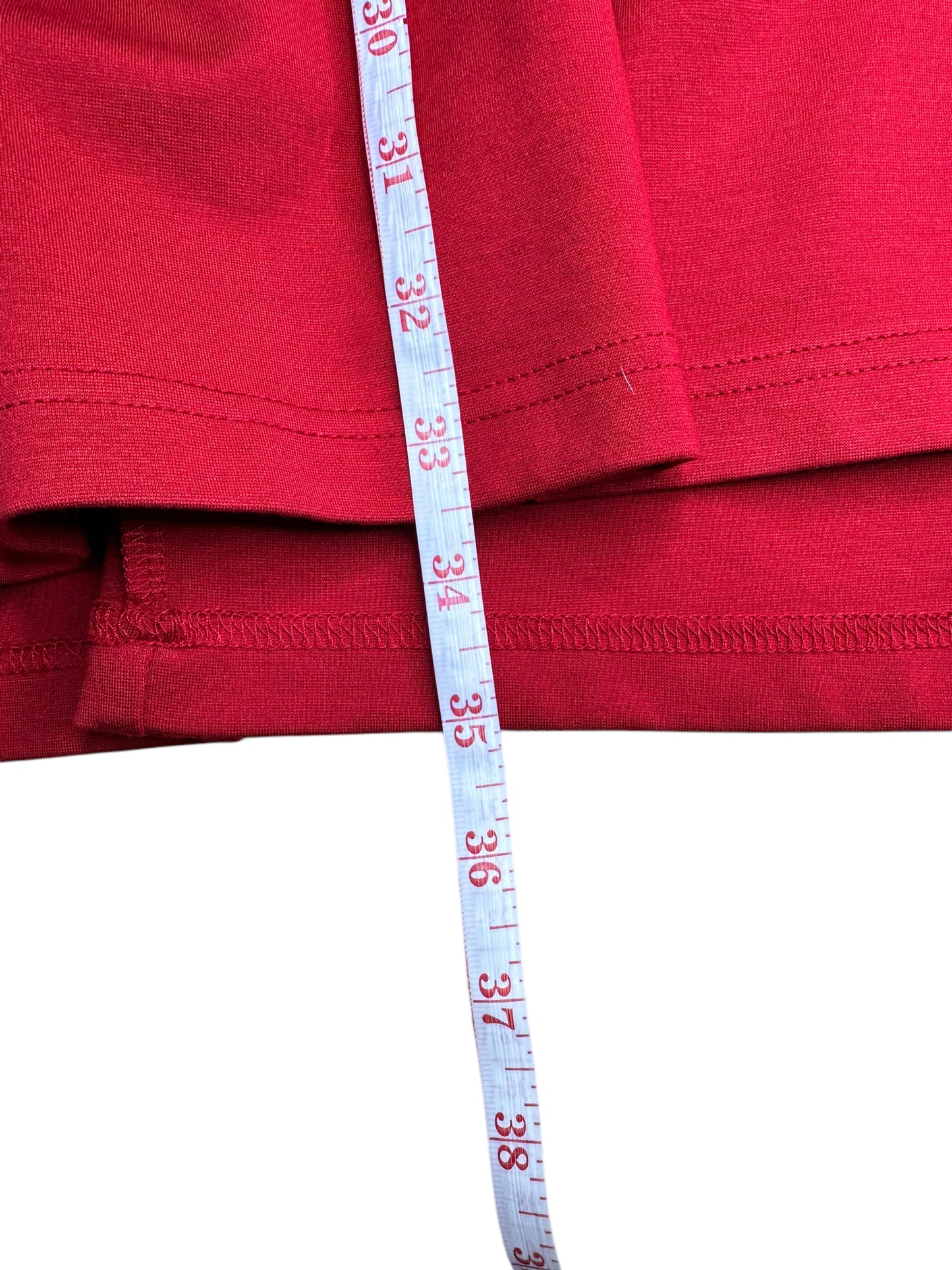 KATHERINE BARCLAY Red Knit Mini Dress Size M