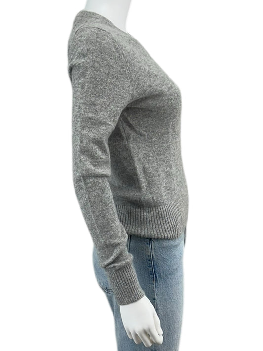 WHITE + WARREN Gray 100% Cashmere Sweater Size S