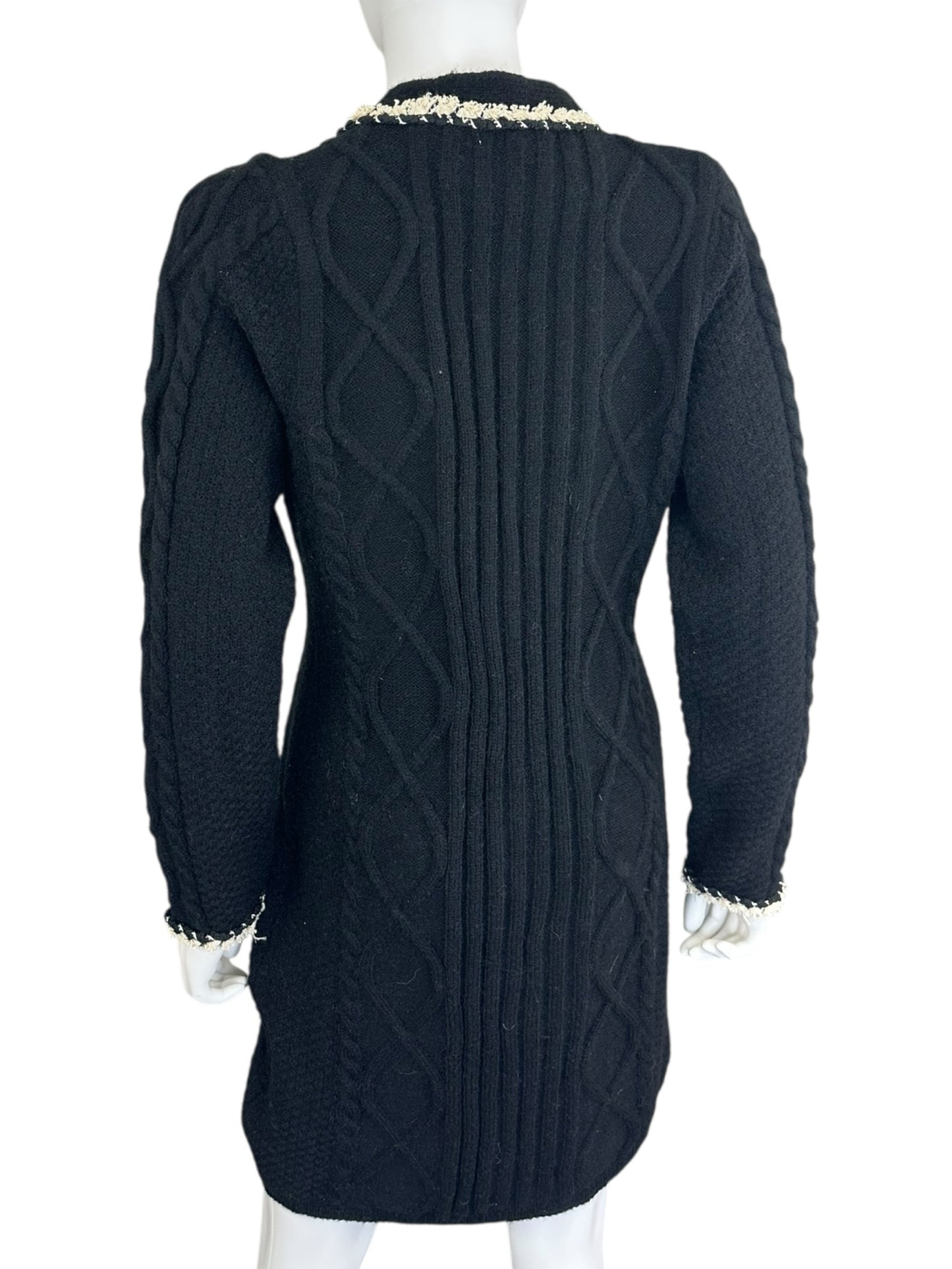 Stellah NWT Black Tweed Sweater Cardigan Size L