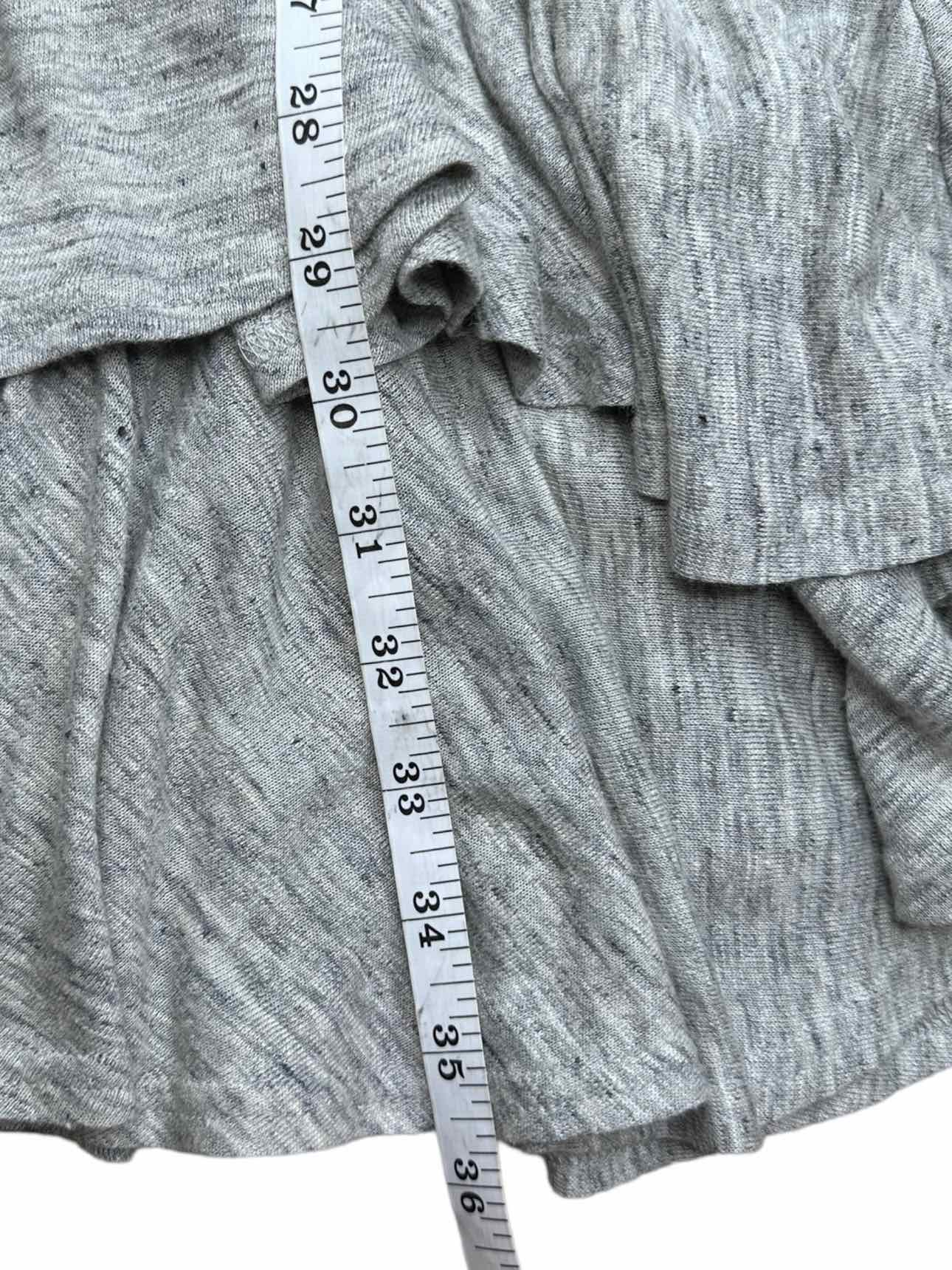 REBECCA TAYLOR Grey 100% Linen Dress Size S
