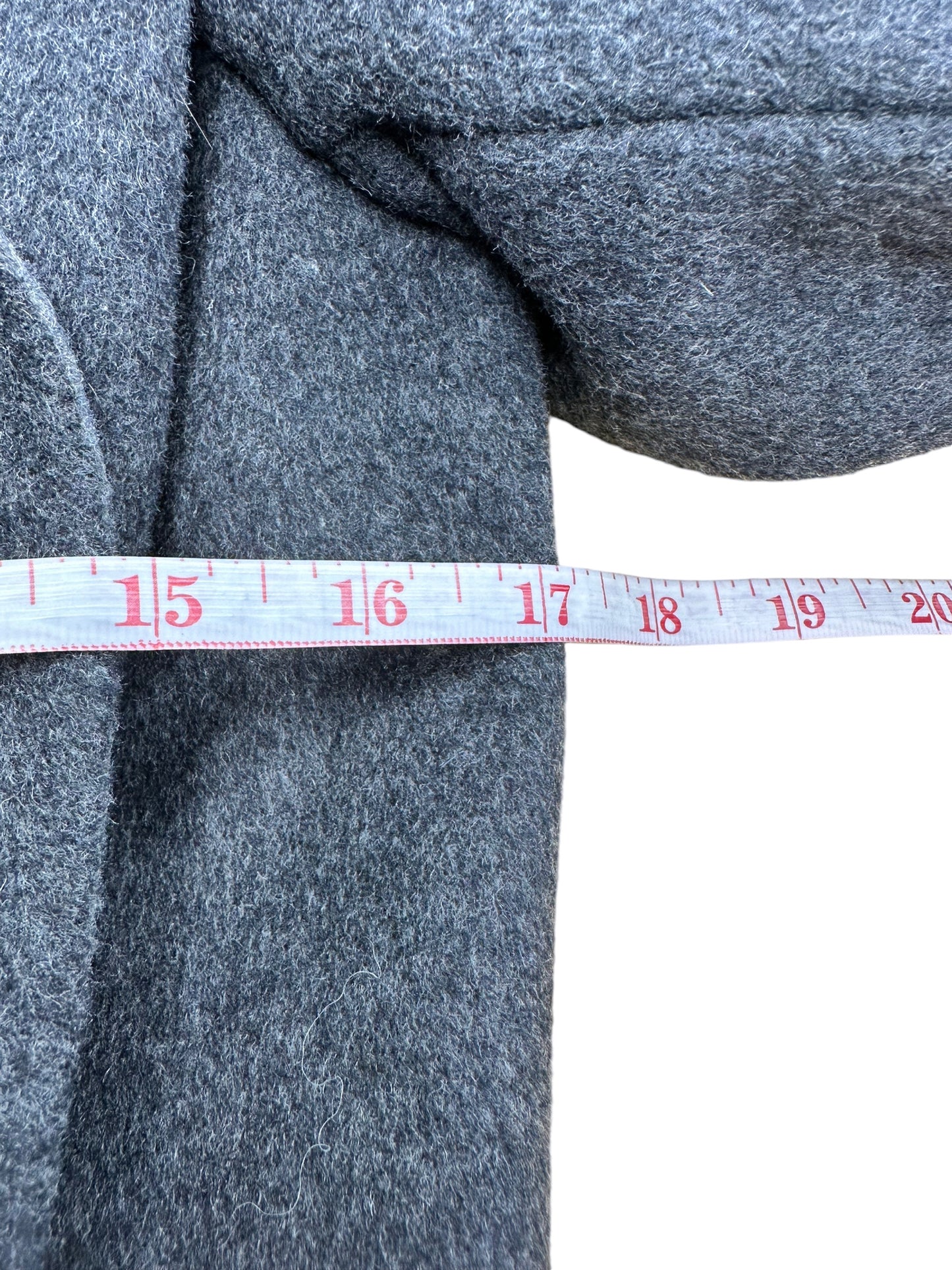 ANTONIO MELANI Grey Wool Waterfall Coat Size XS