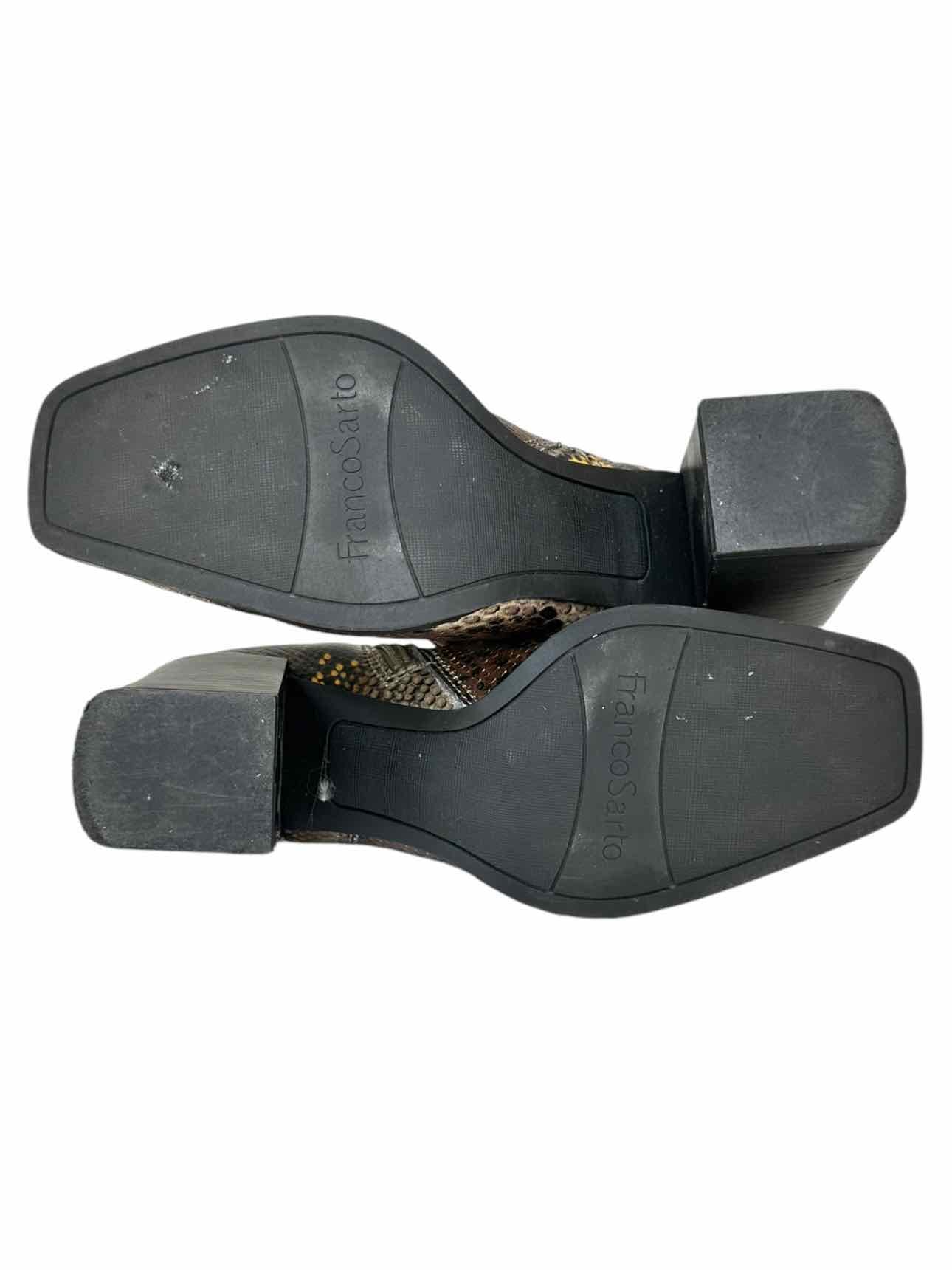 Franco Sarto Generous Python Booties Size 7.5
