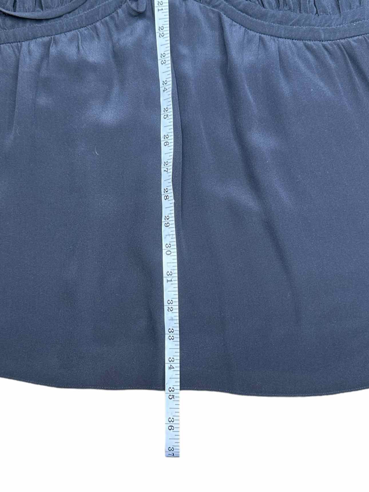 LEIFSDOTTIR Black 100% Silk Mini Dress Size 2