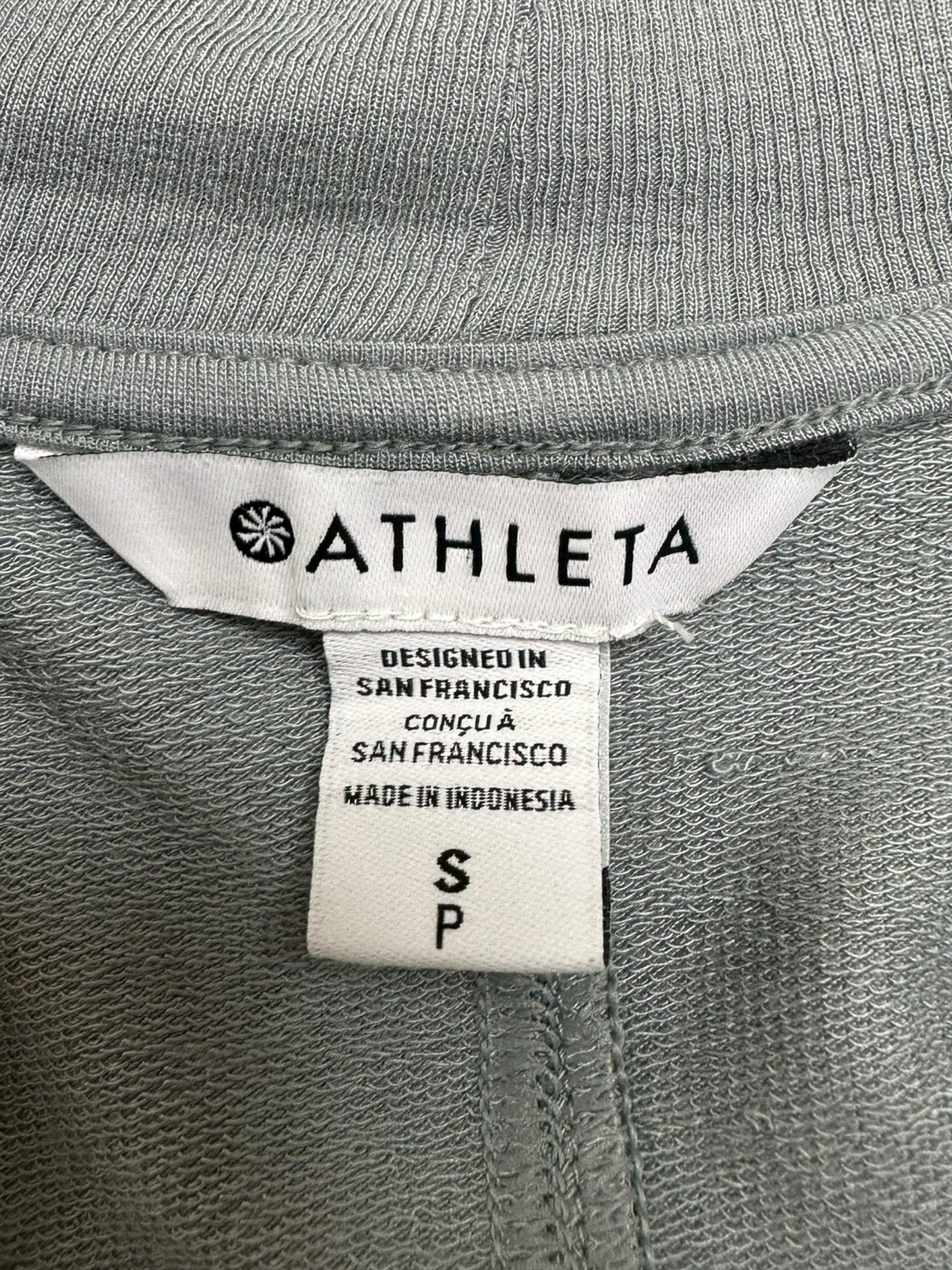 ATHLETA NWT Gray Jersey Knit Pranayama Wrap Cardigan Size S