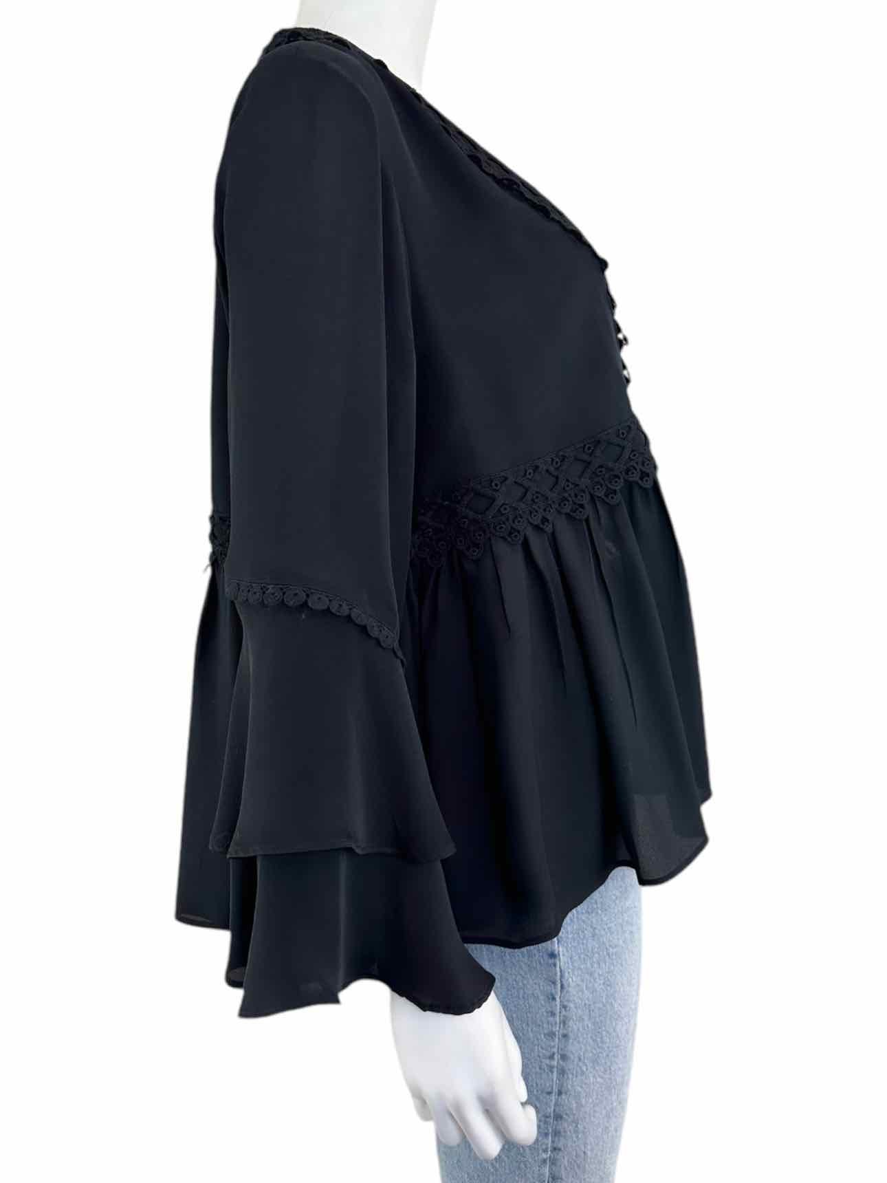KOBI HALPERIN 100% Silk Black Dress Jacket Size M
