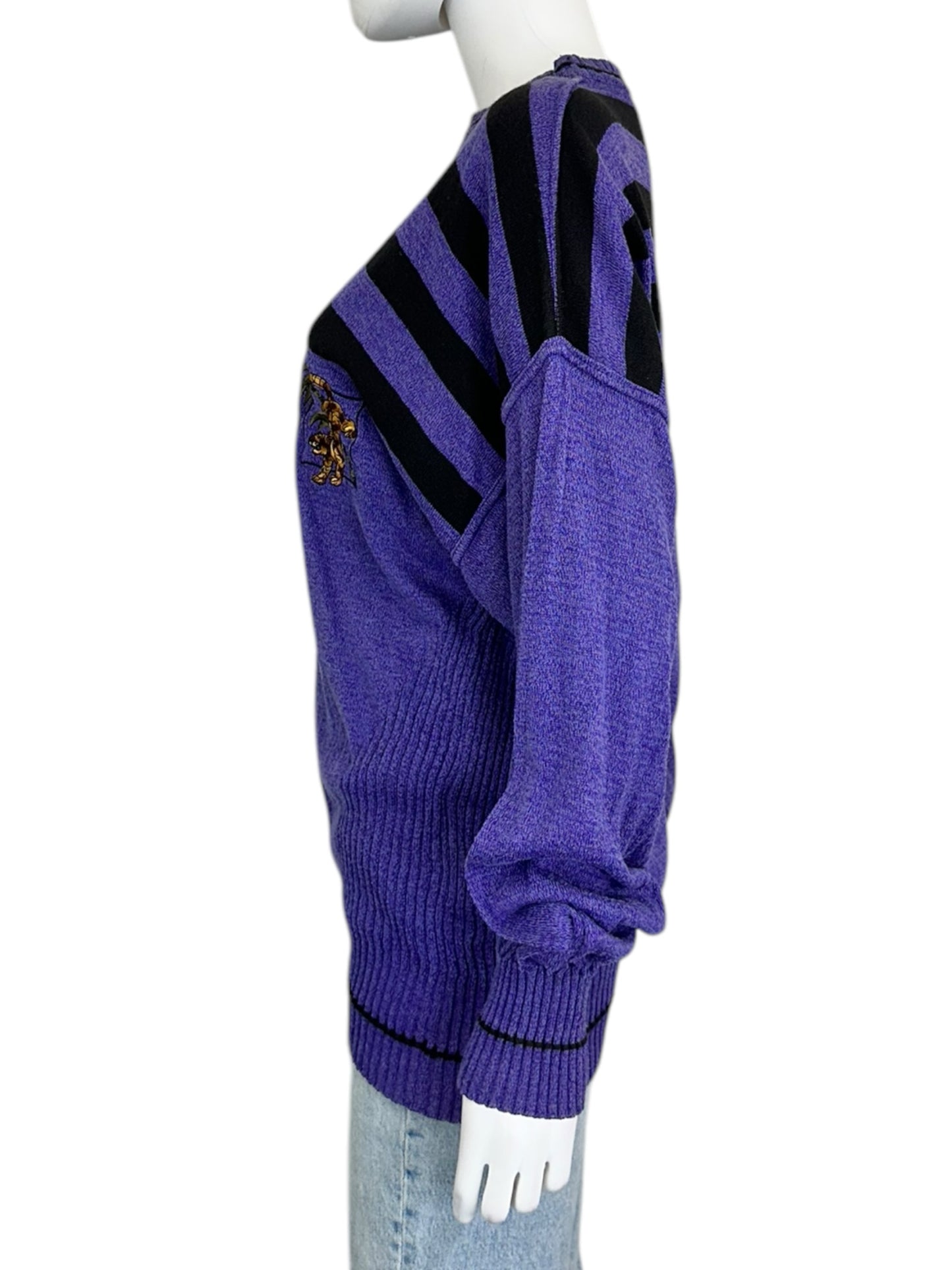Vintage Luciano Chari Purple Sweater Size M