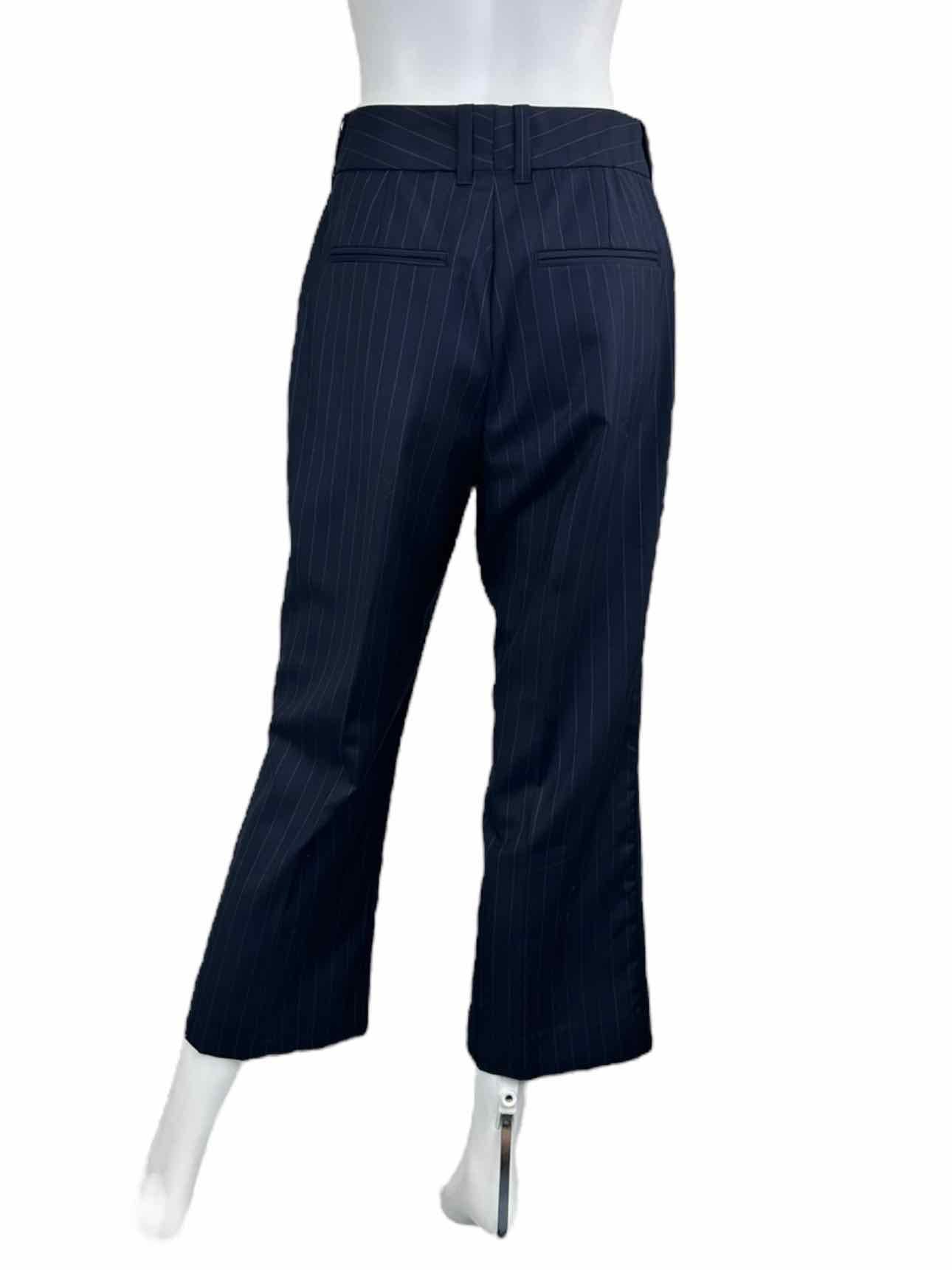 RE/DONE Navy Pinstripe Virgin Wool Trouser Size 28