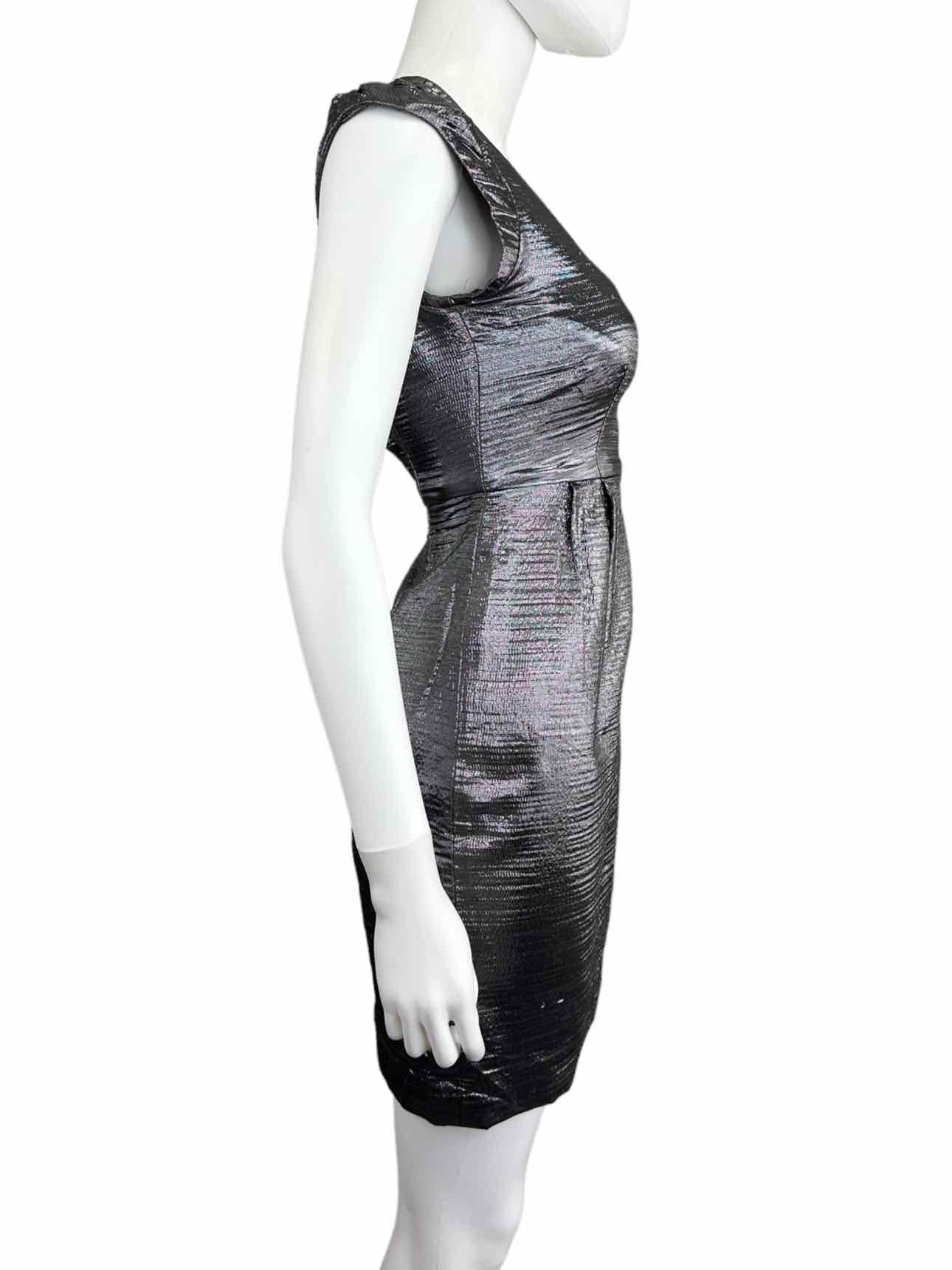 French Connection NWT Silver Princess Helen Cap Sleeve Dress Size 0