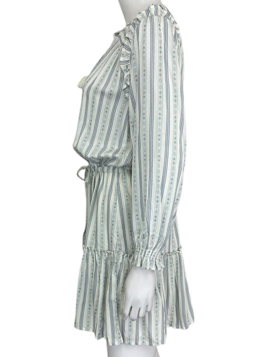 PAIGE Blue Striped Mini Dress Size M