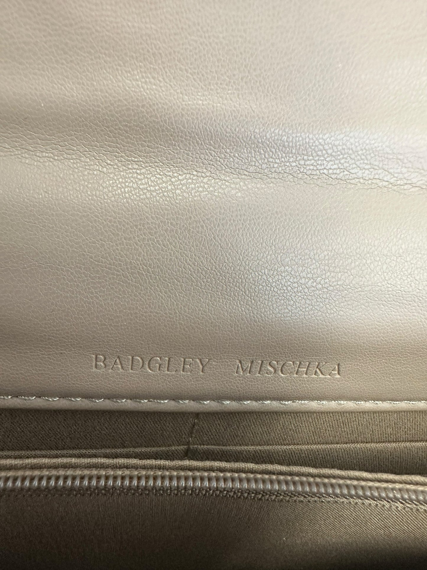 NWT Badgley Mischka Gray Purple Purse