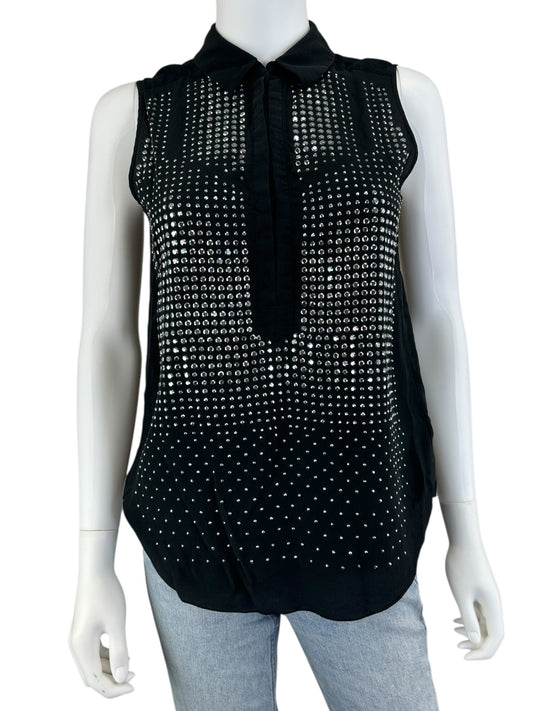 Rebecca Taylor Black Blouse Size S