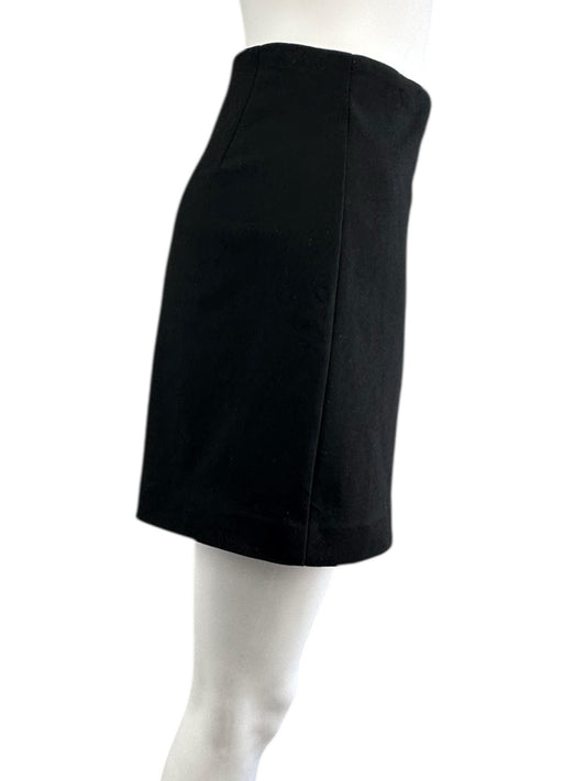 BABATON Black Mini Wrap Skirt Size 6