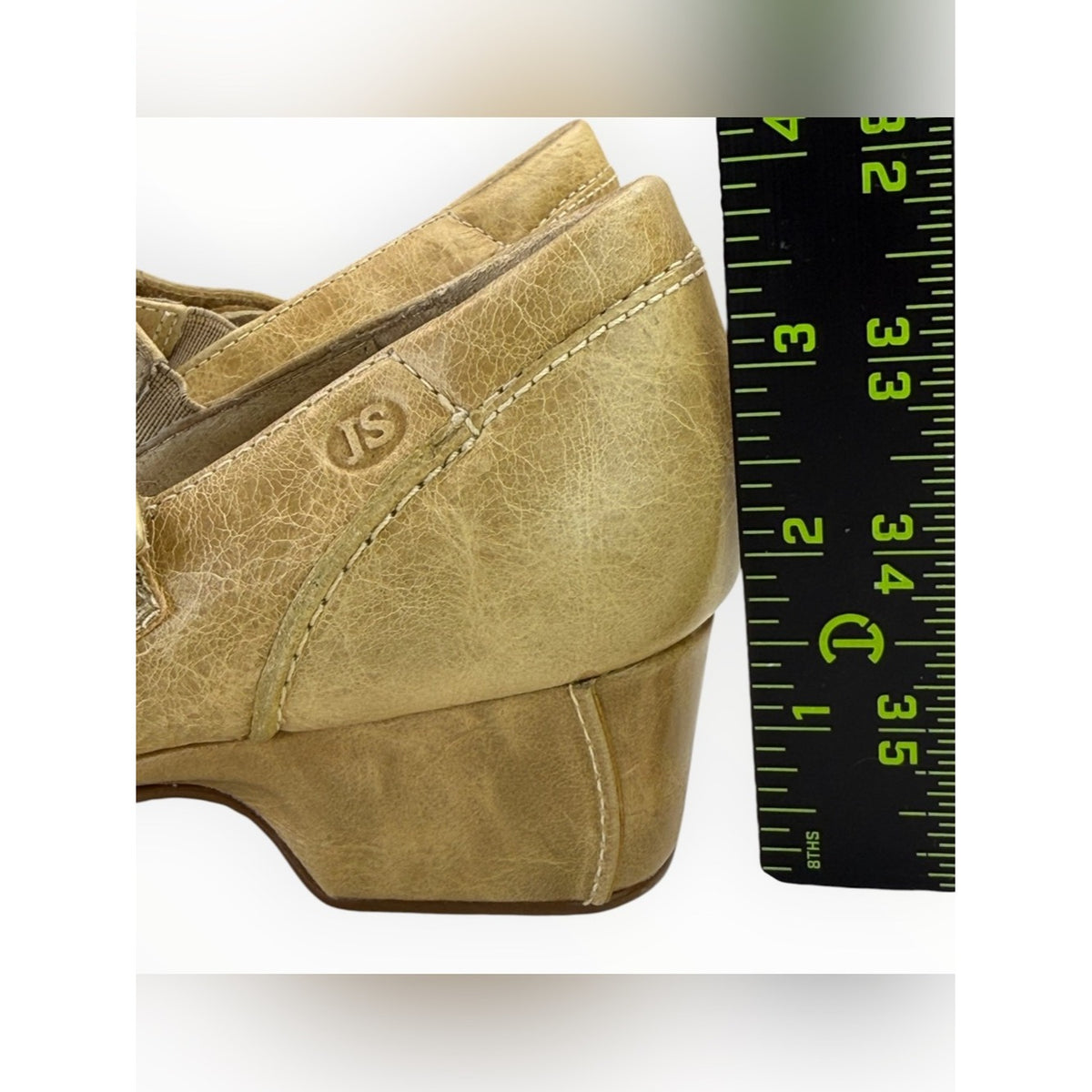 Josef Seibel Tan Distressed Leather Cara Mary Jane Pump Size 37