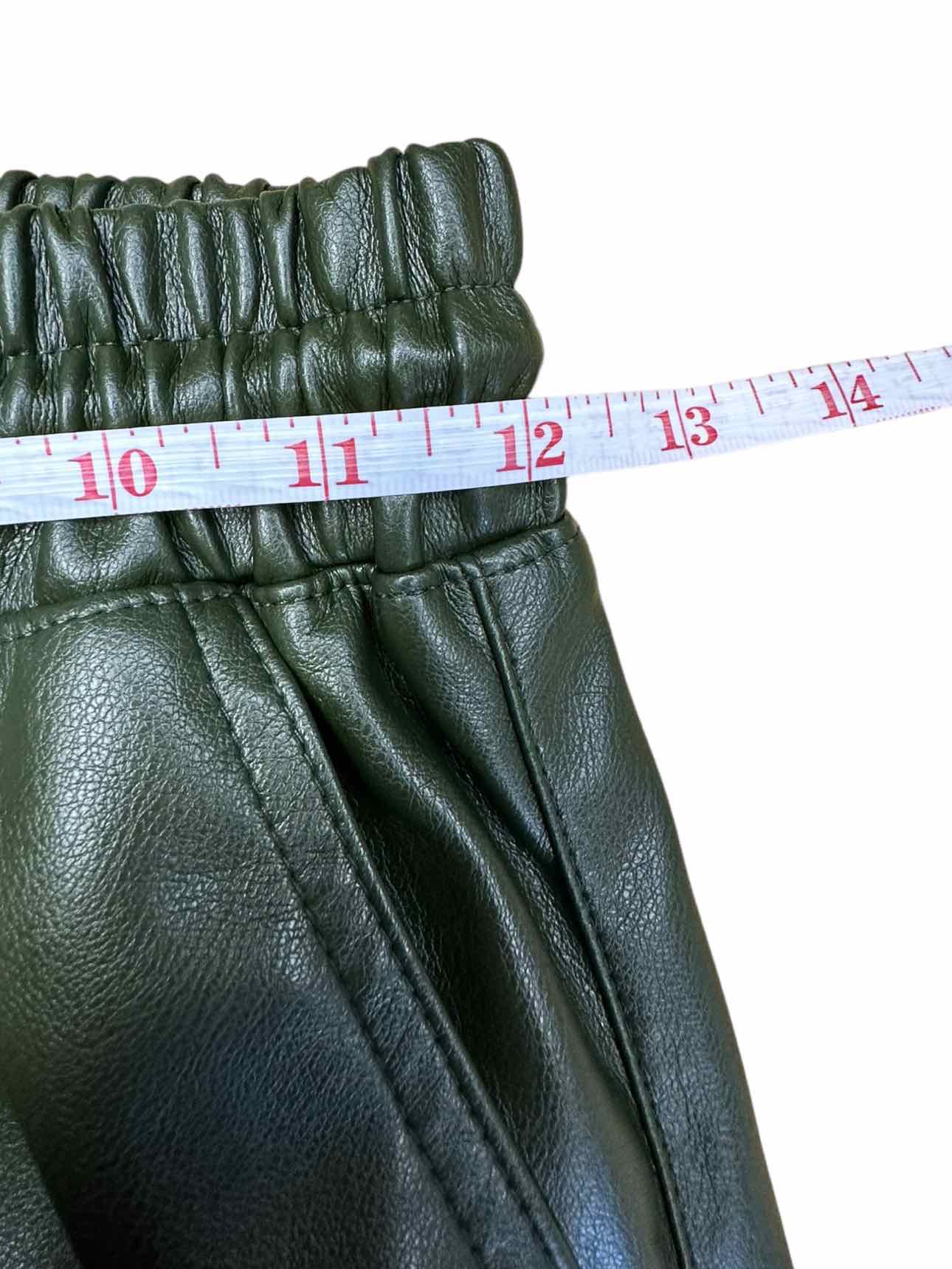 NOLI Olive Faux Leather Joggers Size XS