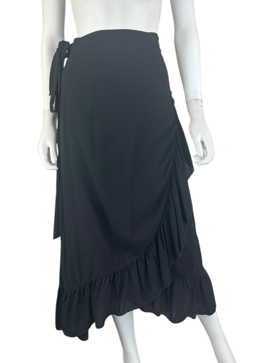 Kate Spade Black Maxi Wrap Skirt Size XS/S