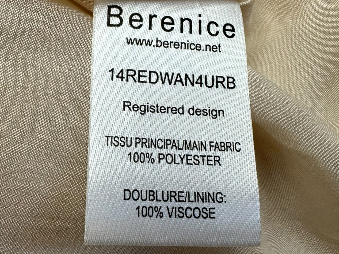 Berenice Blush Pink Wrap Mini Dress Size S