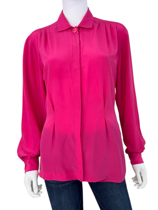Christian Dior Hot Pink Button-Down Shirt Size 6