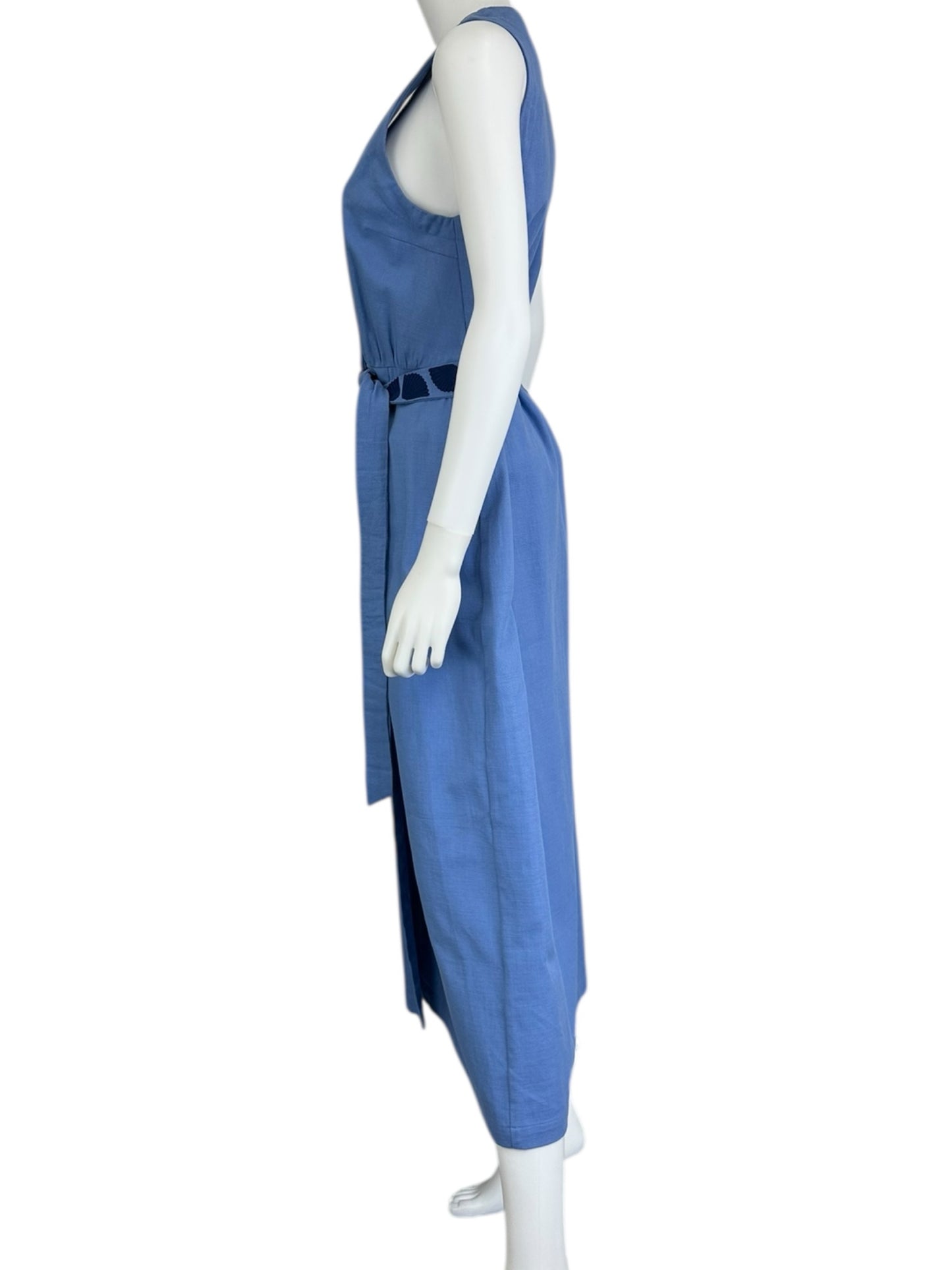 MON RENN Blue Maxi Dress Size M