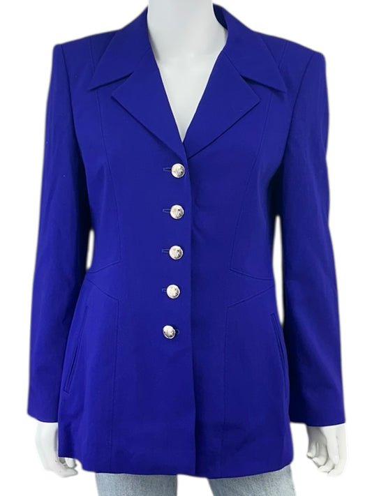 ESCADA Purple Virgin Wool Dress Jacket Size M
