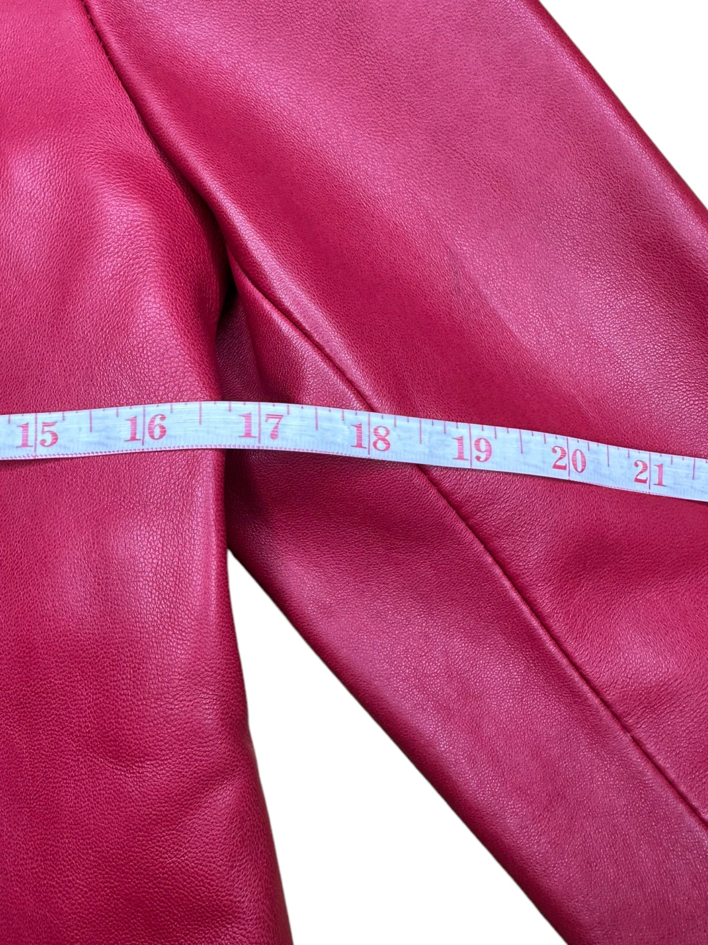 ADLER Red Lamb Leather jacket Size M