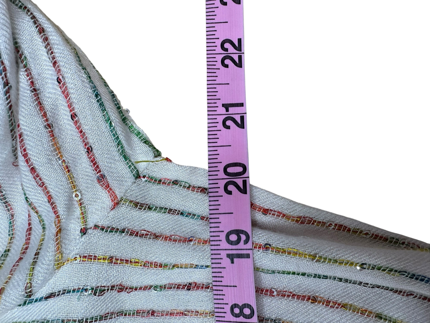 Z&L Rainbow Sequin Stitch Mini Dress Size L