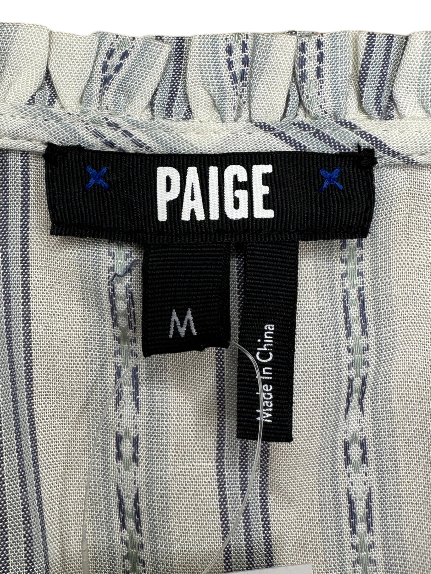 PAIGE Blue Striped Mini Dress Size M