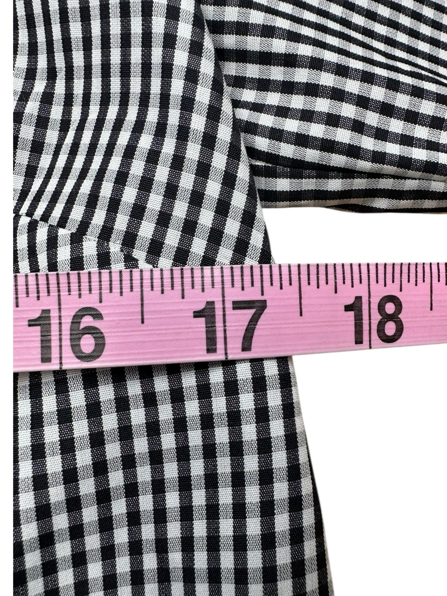 J. Crew Black Gingham Check Button-Down Size 4