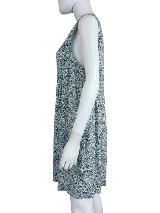 FAHERTY Blue Floral Isha Dress Size L