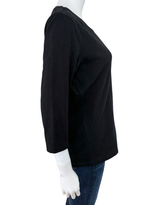 Yves Saint Laurent Black Knit Top Size XL