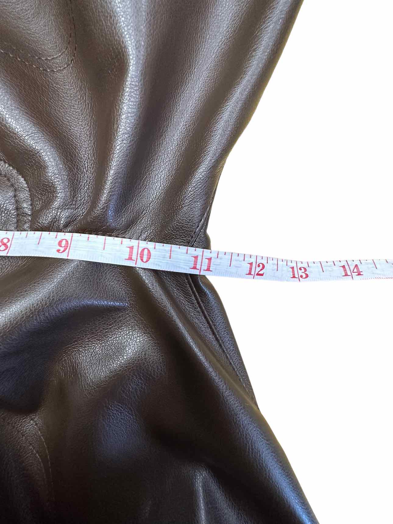 NOLI NWT Brown Faux Leather Joggers Size XS