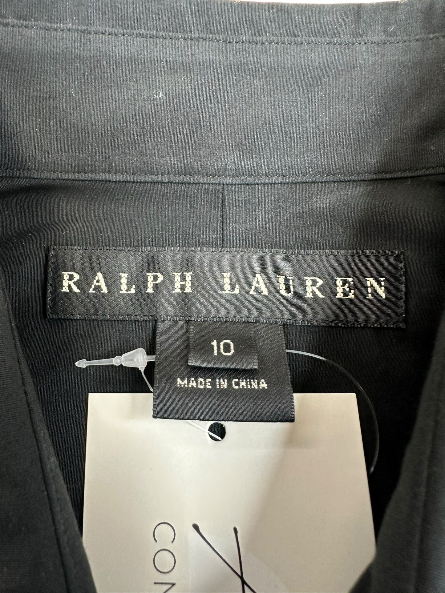 Ralph Lauren Black Button down Size M